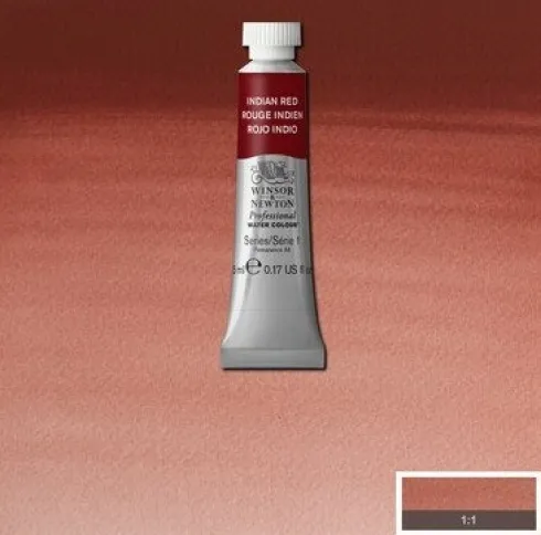 Winsor & Newton - Akvarelfarve - Indian Red 5 ML