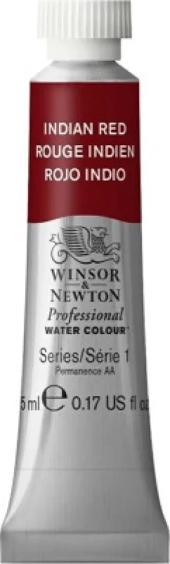 Winsor & Newton - Akvarelfarve - Indian Red 5 ML