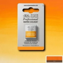 Winsor & Newton - Akvarelfarve 1/2 Pan - Cadmium Orange
