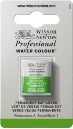 Winsor & Newton - Akvarelfarve 1/2 Pan - Permanent Sap Green