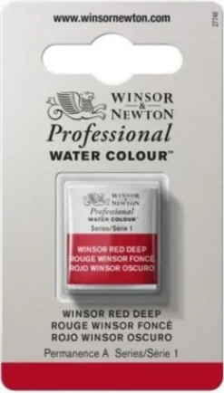 Winsor & Newton - Akvarelfarve 1/2 Pan - Winsor Red Deep