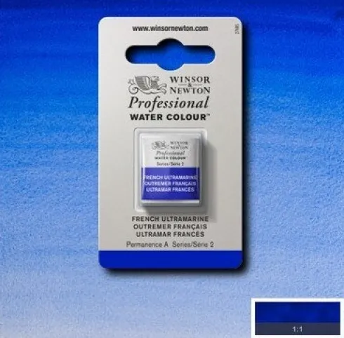 Winsor & Newton - Akvarelfarve 1/2 Pan - French Ultramarine