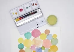 Winsor & Newton - Akvarelfarve Pan Sæt Med 12 Farver - Travel Tin