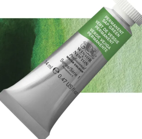 Winsor & Newton - Akvarelfarve - Permanent Sap Green 14 ML