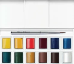 Winsor & Newton - Akvarelfarve Sæt - Pocket Selection - 13 Dele