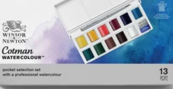 Winsor & Newton - Akvarelfarve Sæt - Pocket Selection - 13 Dele
