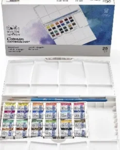 Winsor & Newton - Akvarelfarve Sæt Med 25 Dele - Travel