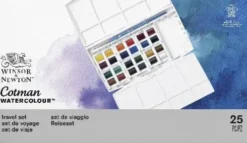 Winsor & Newton - Akvarelfarve Sæt Med 25 Dele - Travel