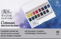 Winsor & Newton - Akvarelfarve Sæt Med 16 Farver - Complete Pocket