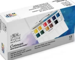 Winsor & Newton - Akvarelfarve Sæt Med 13 Dele - Palette Pocket