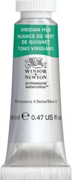 Winsor & Newton - Akvarelfarve - Viridian Hue - 14 ML