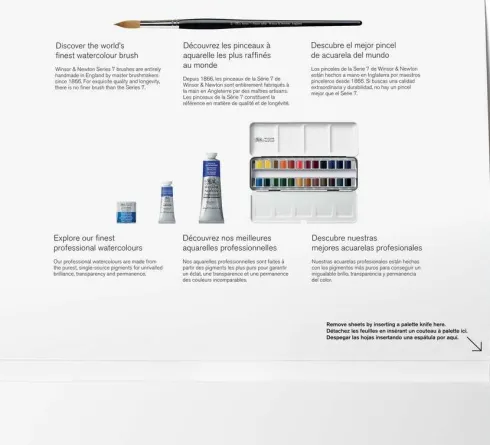 Winsor & Newton - Akvarelpapir - 25X35 CM - Hot Press - 20 Ark