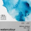 Winsor & Newton - Akvarelpapir - 30X40 CM - Cold Press - 12 Ark