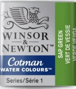 Winsor & Newton - Cotman Watercolour - 1/2 Pan - Sap Grøn