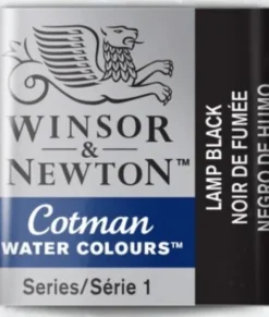Winsor & Newton - Cotman Watercolour - 1/2 Pan - Lampe Sort