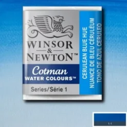Winsor & Newton - Cotman Watercolour - 1/2 Pan - Cerulean Blå