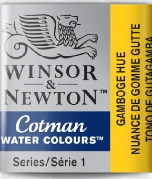 Winsor & Newton - Cotman Watercolour - 1/2 Pan - Gamboge Gul