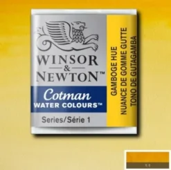 Winsor & Newton - Cotman Watercolour - 1/2 Pan - Gamboge Gul