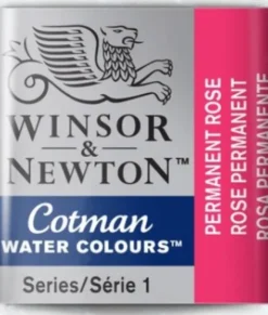 Winsor & Newton - Cotman Watercolour - 1/2 Pan - Permanent Rose Pink