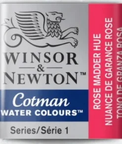 Winsor & Newton - Cotman Watercolour - 1/2 Pan - Rose Madder Pink