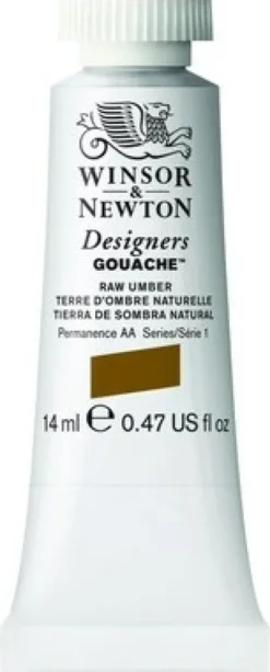 Winsor & Newton - Designers Gouache - 14 ML - Rå Umber Brun