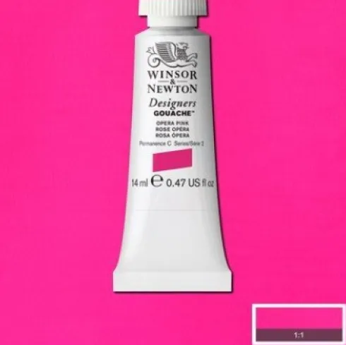 Winsor & Newton - Designers Gouache Maling - Opera Pink 14 ML