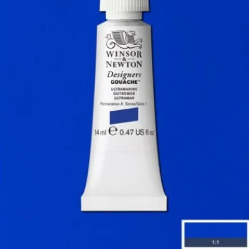 Winsor & Newton - Designers Gouache - 14 ML - Ultramarine Blå
