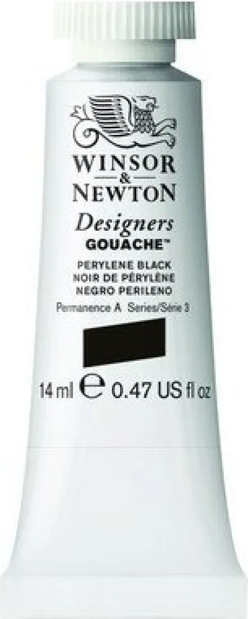 Winsor & Newton - Designers Gouache Maling - Perylene Black 14 ML
