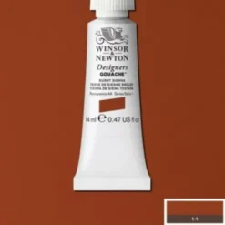 Winsor & Newton - Designers Gouache - 14 ML - Brændt Sienna Brun