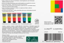 Winsor & Newton - Galeria Acrylic - Fluorescent Set - 6X20 ML