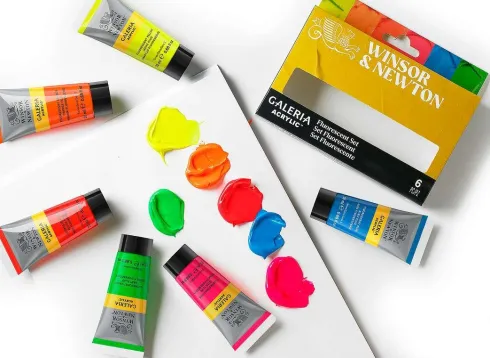 Winsor & Newton - Galeria Acrylic - Fluorescent Set - 6X20 ML