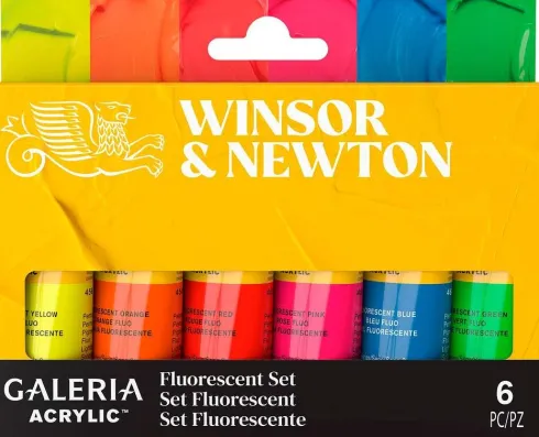 Winsor & Newton - Galeria Acrylic - Fluorescent Set - 6X20 ML