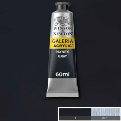 Winsor & Newton - Galeria Acrylic - 60 ML - Grå Paynes Grey 465