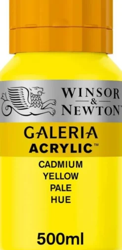 Winsor & Newton - Galeria Akrylmaling - Cadmium Yellow Pale 500 ML