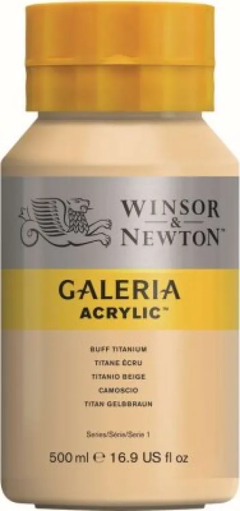 Winsor & Newton - Galeria Akrylmaling - Buff Titanium 500 ML