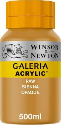 Winsor & Newton - Galeria Akrylmaling - Raw Sienna Opaque 500 ML