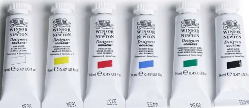 Winsor & Newton - Gouache Maling Sæt - 6X14 ML
