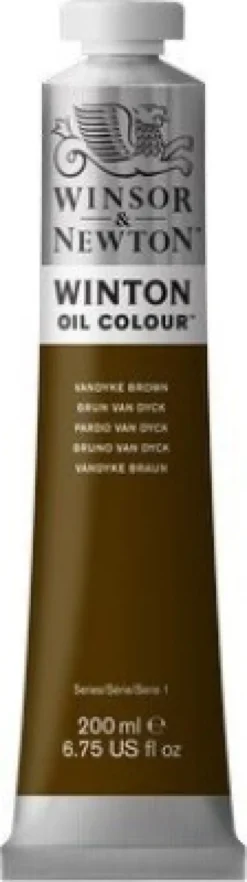 Winsor & Newton - Oliemaling - Vandyke Brown 200 ML
