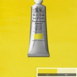 Winsor & Newton - Proff Akrylmaling - Lemon Yellow 60 ML