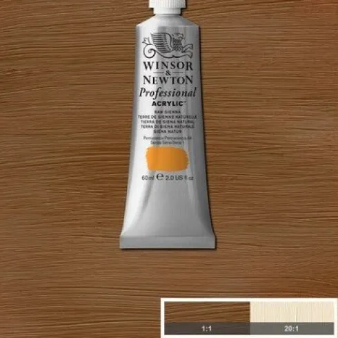 Winsor & Newton - Proff Akrylmaling - Raw Sienna 60 ML