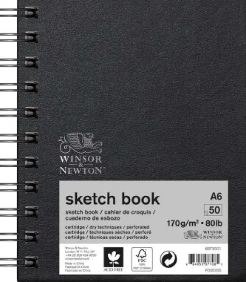 Winsor & Newton - Skitseblok - A6 170G - 50 Sider