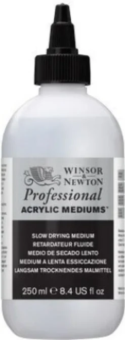 Winsor & Newton - Slow Drying Akryl Medium 250 ML