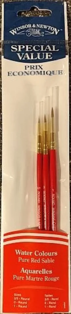 Winsor & Newton - Værdipakke - 3 Stk - Malerpensler