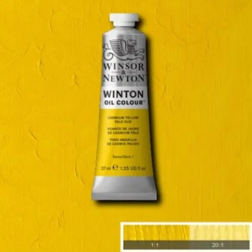 Winsor & Newton - Winton Oil Colour 37 ML - Cadmium Yellow Pale Hue 119
