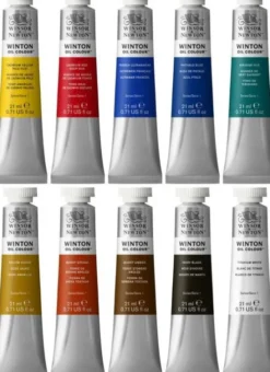 Winsor & Newton - Winton Oil Colour - Oliemaling Sæt - 10X21 ML