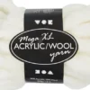 Xl Kæmpegarn Af Polyacryl/Uld - L 15 M - Str. Mega - Råhvid - 300 G
