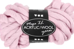 Xl Kæmpegarn - Poly Akryl Uld - L 15 M - Mega - Rosa 300 G