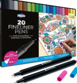 Zieler - Fineliner Pens Tusser - 20 Stk