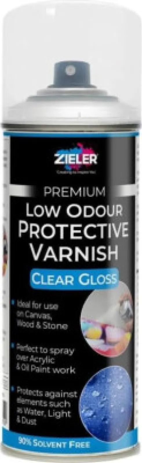 Zieler - Low Odour Protective Varnish Clear Gloss - Klar Lak 400 ML