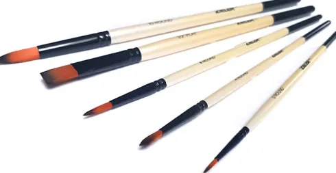 Zieler - 5 Premium Mixed Media Brushes - 5 Pensler